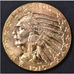 1915 $5 GOLD INDIAN CH BU
