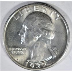 1937-S WASHINGTON QUARTER CH BU