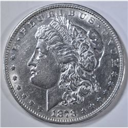 1878 8TF MORGAN DOLLAR  CH AU