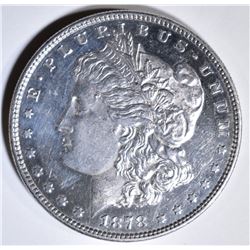1878 8TF MORGAN DOLLAR CH BU DMPL