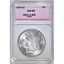 1878-CC MORGAN DOLLAR PNA GEM BU