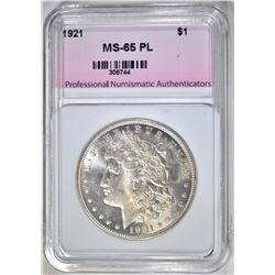 1921 MORGAN DOLLAR PNA GEM BU