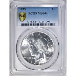 1935 PEACE DOLLAR PCGS MS-64+