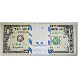 100- 1999 $1 FEDERAL RESERVE STAR NOTES