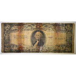1922 $20 GOLD CERTIFICATE