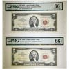 Image 1 : 2-1963 $2.00 RED SEAL NOTES, PMG66 EPQ