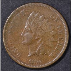 1872 INDIAN CENT XF