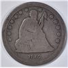 Image 1 : 1862-S SEATED QUARTER, VG RARE!
