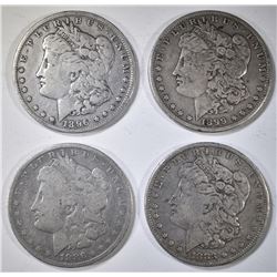4-CIRC MORGAN DOLLARS:
