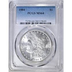 1884 MORGAN DOLLAR PCGS MS-64