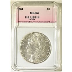 1904 MORGAN DOLLAR PNA CH BU
