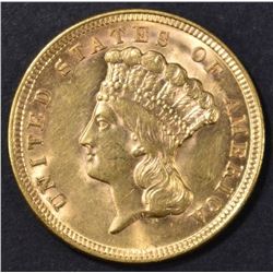 1854 $3 GOLD  BU