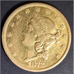 1872-S $20 GOLD LIBRTY XF
