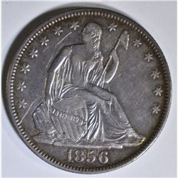 1856-O SEATED LIBERTY HALF AU