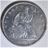 Image 1 : 1861-S SEATED LIBERTY HALF CH AU CIVIL WAR DATE