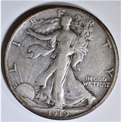 1919-S WALKING LIBERTY HALF VF