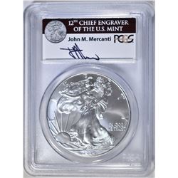 2014 AM. SILVER EAGLE, PCGS MS-70 FIRST STRIKE