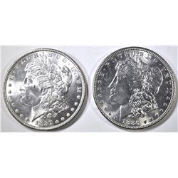 1886 & 1887 MORGAN DOLLARS CH BU+