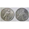 Image 2 : 1922-D AU/BU & 22-S AU PEACE DOLLARS