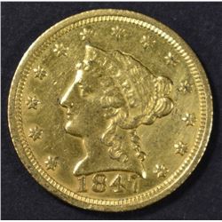 1847-C $2.5 GOLD LIBERTY AU