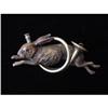 Image 1 : 19th C. Vienna Bronze Rabbit  Brooch #1028257
