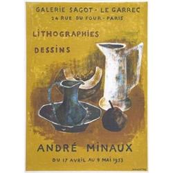 Minaux   Lithographies et dessins, 1953 #1028339