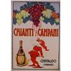 Image 1 : 1955 ORIGINAL CHIANTI CAMPANI ADVERTISING #1028398