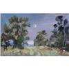 Image 1 : "The young moon" oil in impressionism style. #1028423