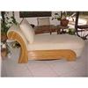 Image 1 : BAMBOO RATTAN CHAISE LOUNGE #1028565