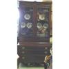 Antique Mahogany Secretary Desk Cabinet #1028616