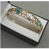 Image 1 : "Arts and Crafts"  Turquoise and Pearl Gold #1028658