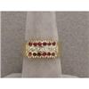 Image 1 : 14K Diamond and Ruby Band #1028711