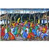 Image 1 : ORIG PAINTING HAITI CARD READING CEREMONY #1028734