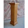 Image 1 : Solid Oak Pedestal Plant Stand #1028804