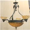 Image 1 : Thre tulips alabaster chandelier #1028952