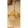 Image 1 : Antique Dore Bronze And Crystal Chandelier #1028984