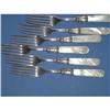 Mother of pearl knives & forks w/sterling #1038985