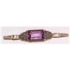 Ladies old Art Deco Amethyst lapel pin/brooch #1038993