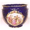 Majolica cobalt blue jardinere #1038995