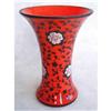 Image 1 : CZECH RED/ORANGE TANGO GLASS VASE 1920's #1039029