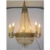 Image 1 : Bronze Empire Chandelier with Strass Crystals #1039470