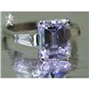 Image 1 : RHJ 3ct Octagon Ring Cubic Zirconium Center & #1047249