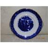 Image 1 : EARLY FLOW BLUE CHINESE WILLOW PLATE--MINT MINT#1047526