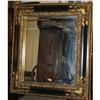 Gold & Black Beveled Mirror, Highly Ornate Trim#1047615