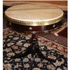 Excellent Antique Mahogany Table with Brass #1047618