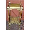 Victorian Marble Top Fern Stand with Finials #1047619