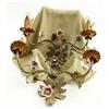 Image 1 : 1920s French Pair of Sconces with Ceramic Roses#1047659
