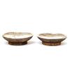 2 Old Chinese Coconut Shell w Silver Bowl #1047715