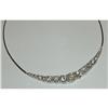 Image 1 : 10 carat large DIAMOND NECKLACE graduated #1048091