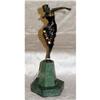 Image 1 : Art Deco Flapper Figurine on Marble Base #1048332